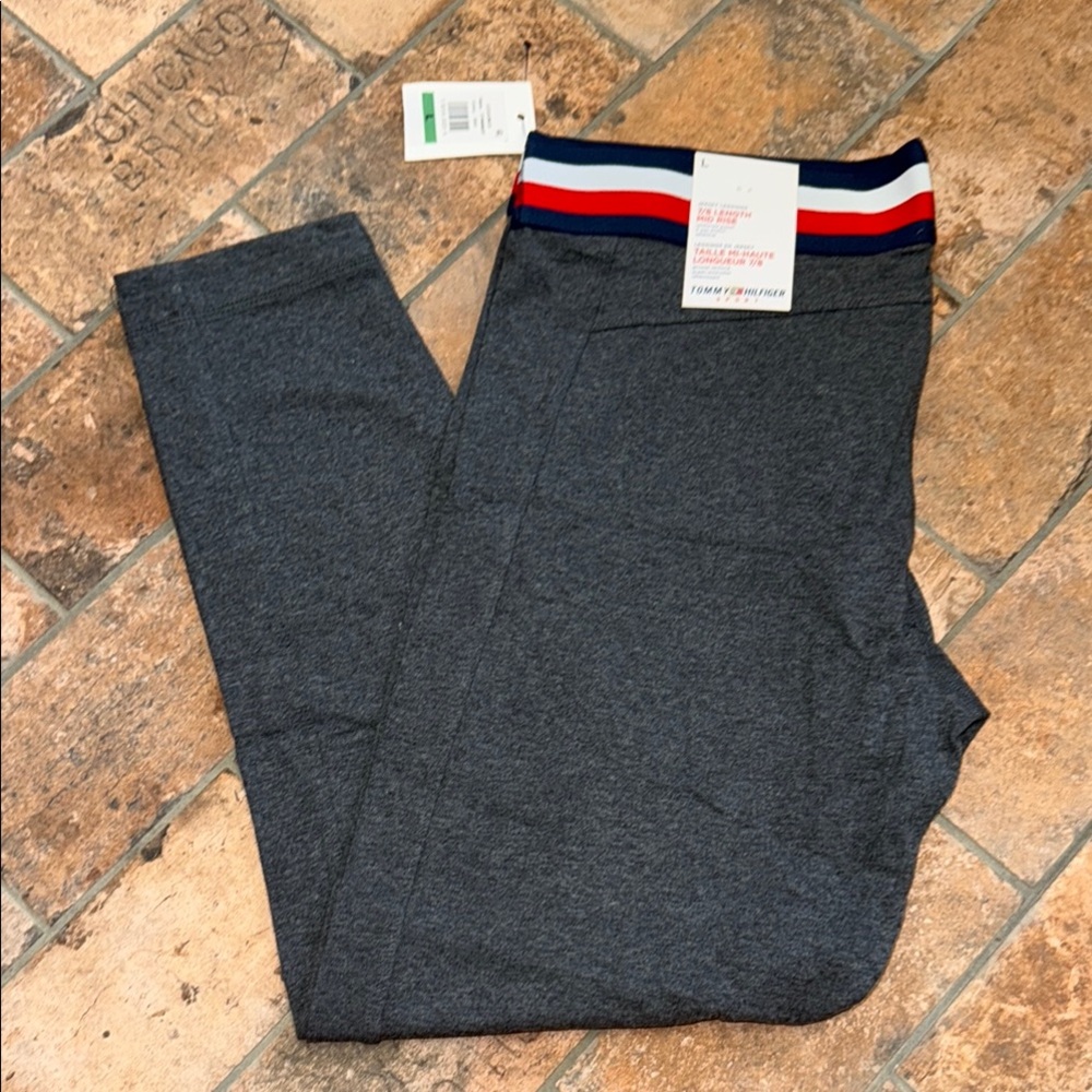Tommy Hilfiger Dark Gray Joggers with Tricolor Waistband